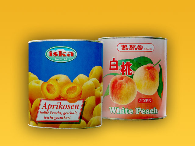 杏子、白桃罐頭